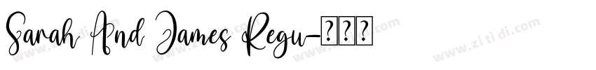 Sarah And James Regu字体转换